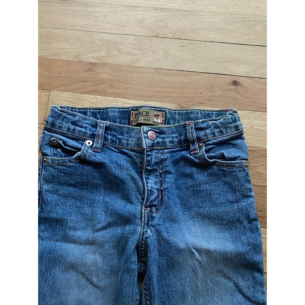 The Childrens Place Bootcut Stretch Blue Denim Jeans - Picture 3 of 6